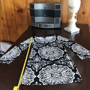 INC International Concepts Black & White Dress